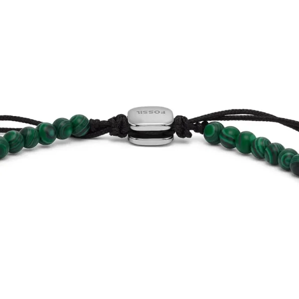 Fossil Stalen armband - Beaded (Malachiet Groen) JF04415040