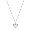 Fossil Stalen Be Mine ketting - Hartje (CZ Wit) JF03641040