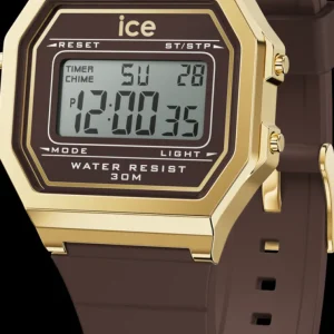 Ice-Watch ICE digit retro dameshorloge - Brown cappuccino (S) IW022065