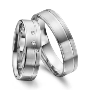 Italo Design Gouden Due-Uno trouwringen — FD64