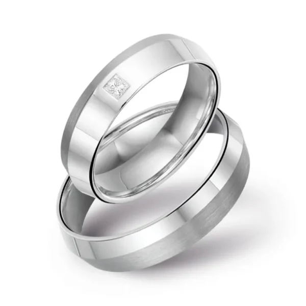 Italo Design Gouden Due-Uno trouwringen — FD60