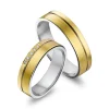 Italo Design Gouden Due-Uno trouwringen — FD30
