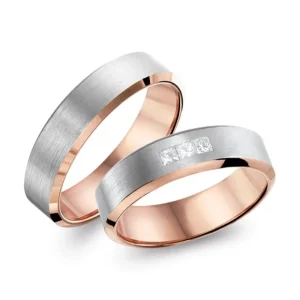 Italo Design Gouden Due-Uno trouwringen — FD58