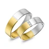 Italo Design Gouden Due-Uno trouwringen — FD37