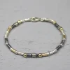 Jéh Jewels Touch of Gold armband - Buisjes en bolletjes 19686 - 18.5
