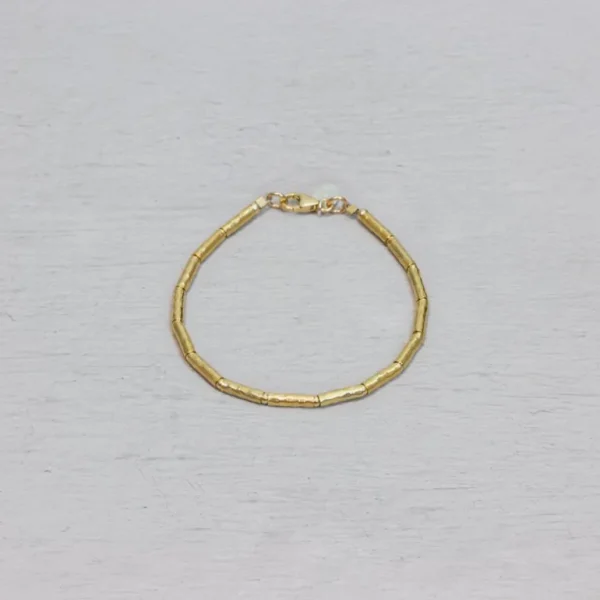 Jéh Jewels Touch of Gold armband - Buisjes strak goldfilled 21050