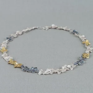 Jéh Jewels Touch of Gold collier - Viooltjes 3 kleuren 21370