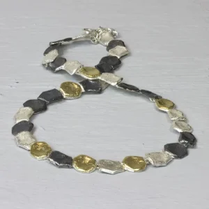 Jéh Jewels Touch of Gold collier - Drie kleuren keitjes 20824