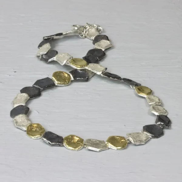 Jéh Jewels Touch of Gold collier - Drie kleuren keitjes 20824