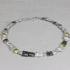 Jéh Jewels Touch of Gold collier - Blokjes zilver oxy en verguld 20969