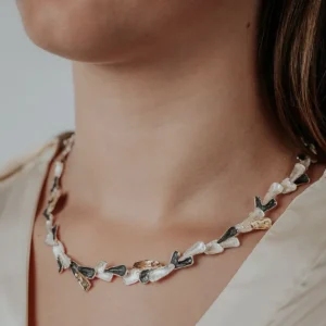 Jéh Jewels Touch of Gold collier - 3 Kleuren krans 21249