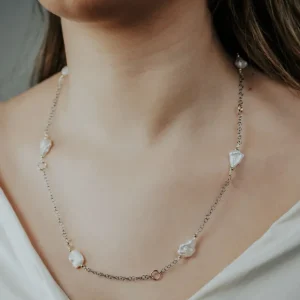 Jéh Jewels Touch of Gold collier - Parels en Goldfilled (Parel) 21068