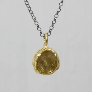 Jéh Jewels Touch of Gold ketting met hanger (Rutielkwarts) 20809
