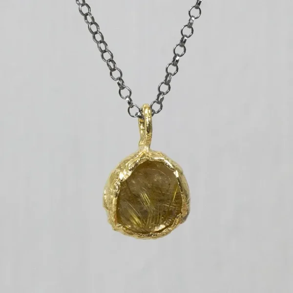 Jéh Jewels Touch of Gold ketting met hanger (Rutielkwarts) 20809