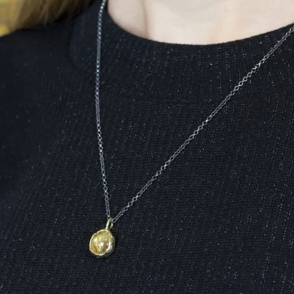 Jéh Jewels Touch of Gold ketting met hanger (Rutielkwarts) 20809