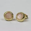 Jéh Jewels Touch of Gold oorbellen (Roze Maansteen) 20814