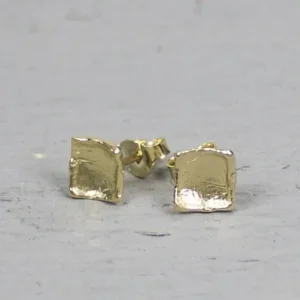Jéh Jewels Touch of Gold oorbellen - Vierkant 19250
