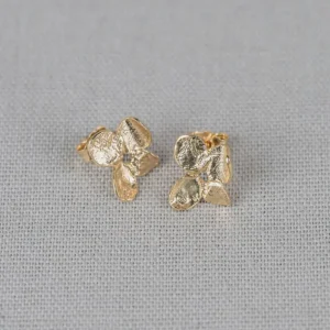 Jéh Jewels Touch of Gold oorbellen - Viooltje verguld 21399