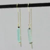 Jéh Jewels Touch of Gold oorbellen - Doortrek met Labradoriet en Roman Glass 21043-LB