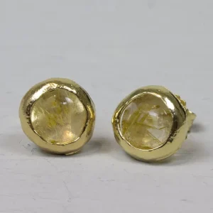 Jéh Jewels Touch of Gold oorbellen (Rutielkwarts) 20813