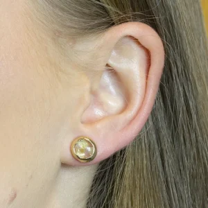 Jéh Jewels Touch of Gold oorbellen (Rutielkwarts) 20813