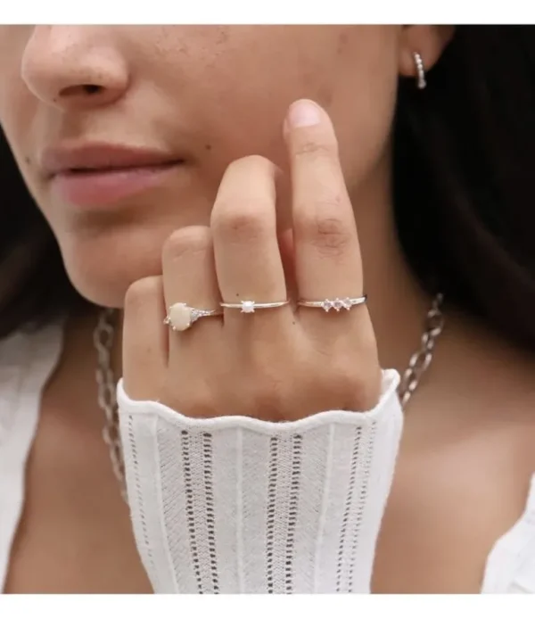 24Kae Zilveren ring 12405S
