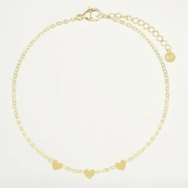 My Jewellery Armband 3 hartjes (Goudkleurig) — MJ019021200