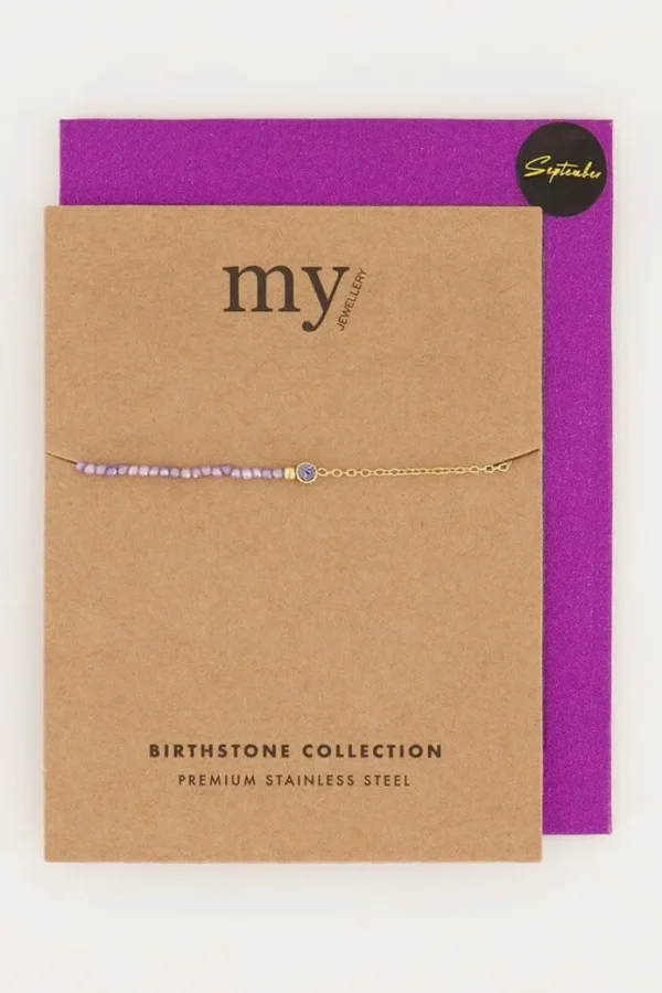 My Jewellery Armband Geboortesteen September - Goudkleurig MJ05947-1200I