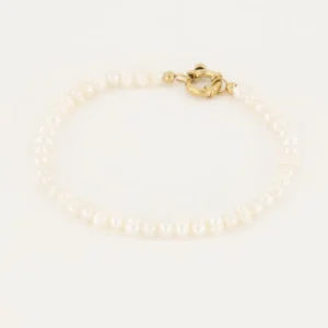 My Jewellery Armband met parels en slotje - Goudkleurig MJ05406-1200