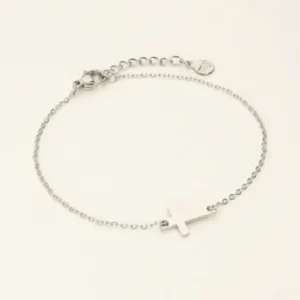 My Jewellery Armband met kruisje - Zilverkleurig MJ07917-1500