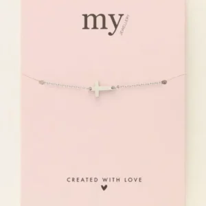 My Jewellery Armband met kruisje - Zilverkleurig MJ07917-1500