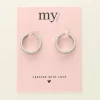 My Jewellery Basic flat hoop 20mm - Zilver MJ09519-1500