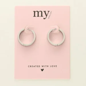 My Jewellery Basic flat hoop 20mm - Zilver MJ09519-1500