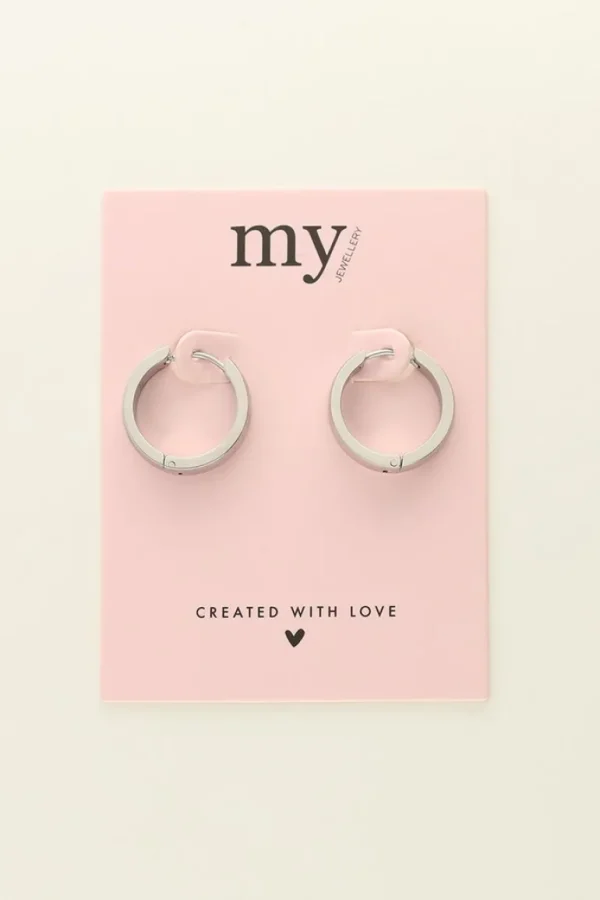 My Jewellery Basic flat hoop 20mm - Zilver MJ09519-1500