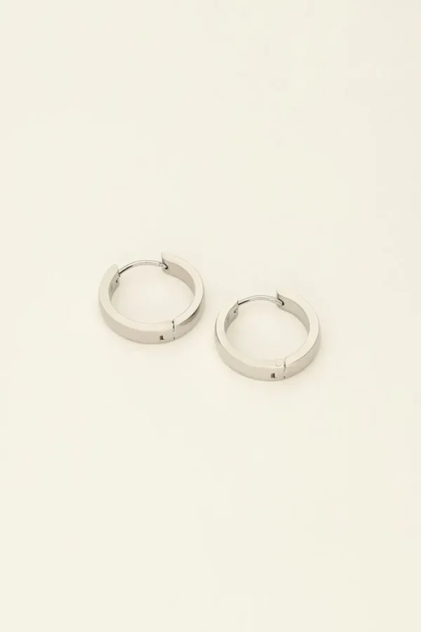 My Jewellery Basic flat hoop 20mm - Zilver MJ09519-1500