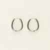 My Jewellery Basic hoop oval 20mm - Zilver MJ09515-1500