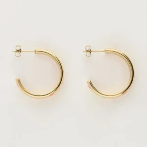 My Jewellery Candy oorringen met gelkeurde sterren - Goud MJ10163-1200