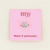 My Jewellery Cubes bedel initiaal (O) - Zilver MJ031851500O