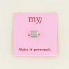 My Jewellery Cubes bedel initiaal (P) - Zilver MJ031851500P