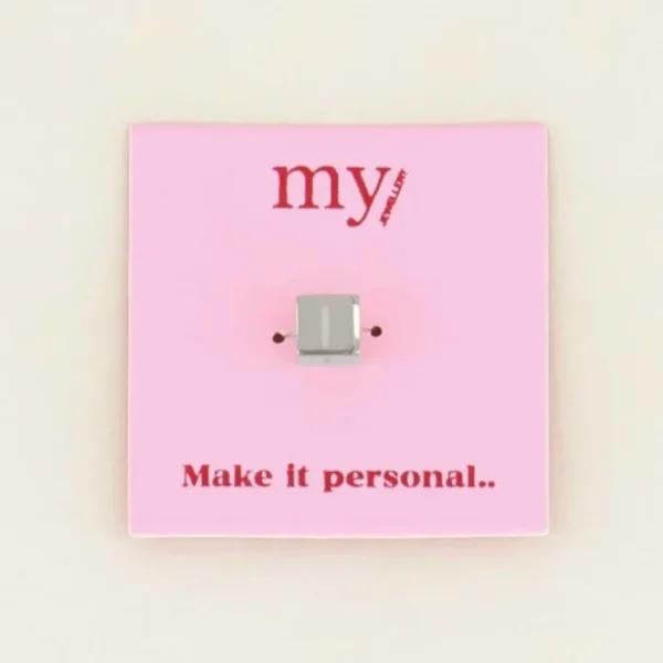 My Jewellery Cubes bedel initiaal (I) - Zilver MJ031851500I