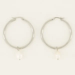 My Jewellery Earring with pearl - Zilver MJ07737-1500