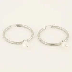 My Jewellery Earring with pearl - Zilver MJ07737-1500