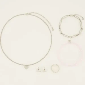 My Jewellery Giftbox Valentine 5 gifts - Zilver MJ07768-1500