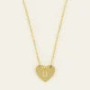 My Jewellery Ketting initials on heart U - Goud MJ07876-1200U