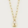 My Jewellery Ketting love lock - Goudkleurig MJ01706-1200