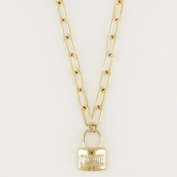 My Jewellery Ketting love lock - Goudkleurig MJ01706-1200