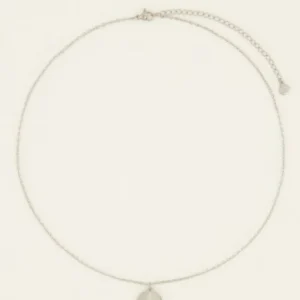 My Jewellery Ketting met munt en veer - Zilver MJ08431-1500
