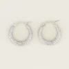 My Jewellery Kleine oorringen met patroon - Zilver MJ029751500