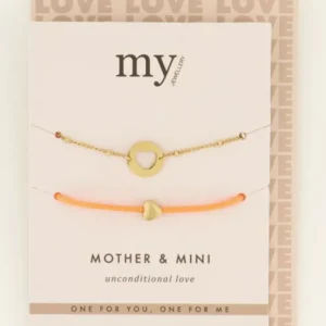 My Jewellery Moeder en dochter armband Mini - Goud MJ08428-1200