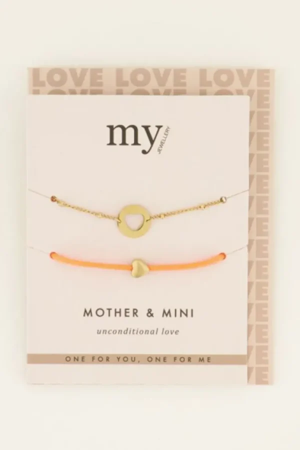 My Jewellery Moeder en dochter armband Mini - Goud MJ08428-1200